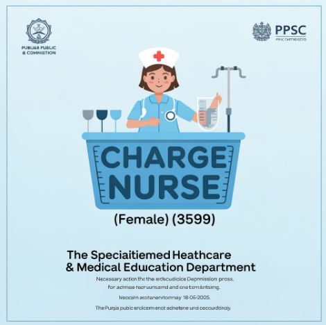 Upcoming Charge Nurse Jobs (BS-16), 3599 
